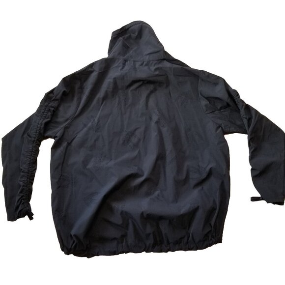 ✅Nanette Lepore Activewear Windbreaker Jacket Black Perforated Women's Size 2X - Picture 2 of 16